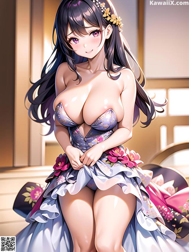Hentai - 华彩繁花 Set 1 20230602 Part 33 No.60a61f A woman in a kimono sitting on a bed.