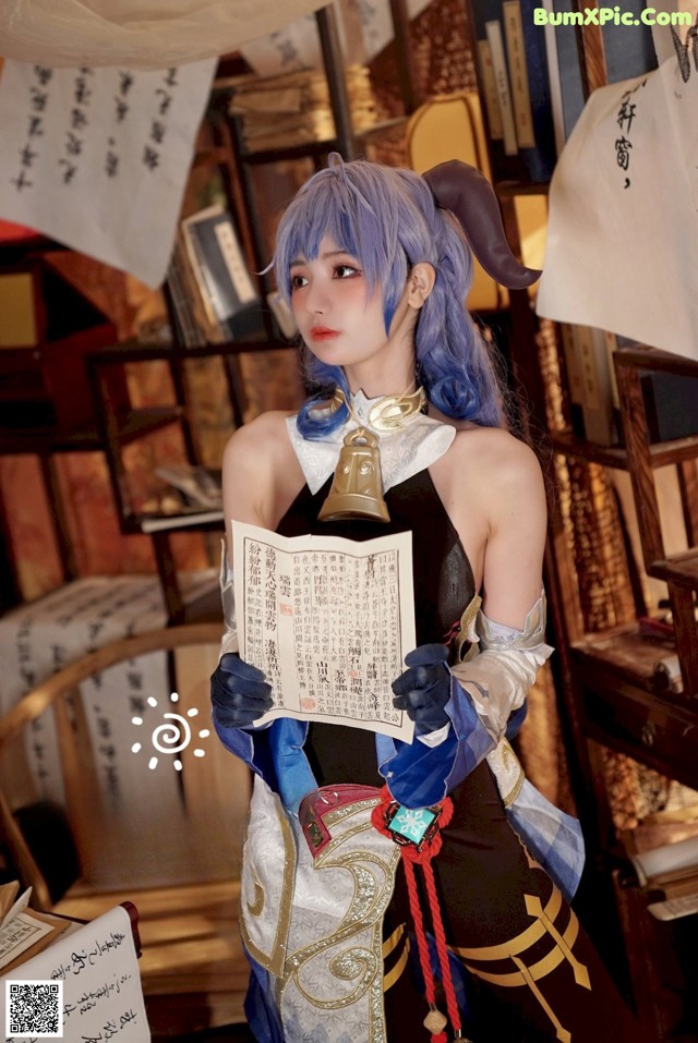 Cosplay 橙子喵酱 Chengzimiaoj 甘雨 艾米莉亚 No.bef98a